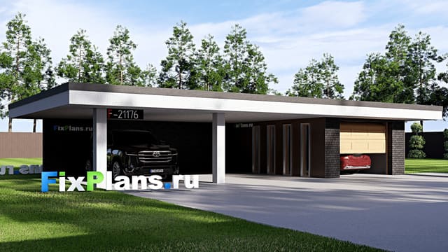 Одноэтажный дом F-21176