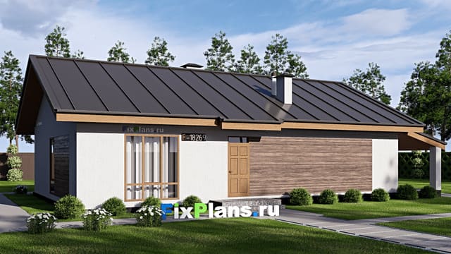 Одноэтажный дом F-18269