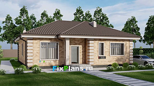 Одноэтажный дом F-3680